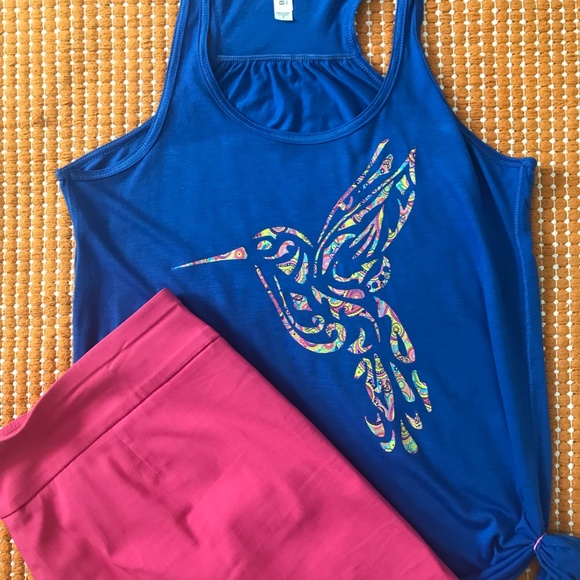 Flowy Racerback Tank HTV/Embellishment NWOT - Picture 5 of 8